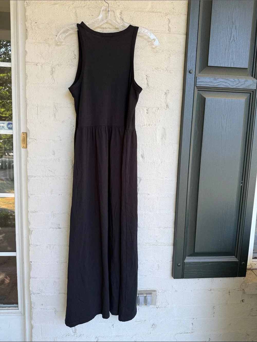 J. Crew Black Cotton Knit Sleeveless Maxi Dress Size XS